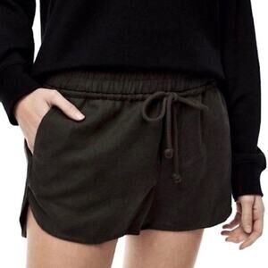 Wilfred Free Womens Habitus Shorts Large Linen Blend Elastic Waist Mid Rise